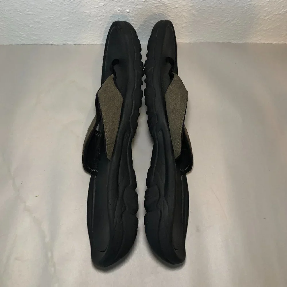 TEVA Flip Flop Sandals Men's Size US13 Brown Black 4136 Beach Sandal Shoes
